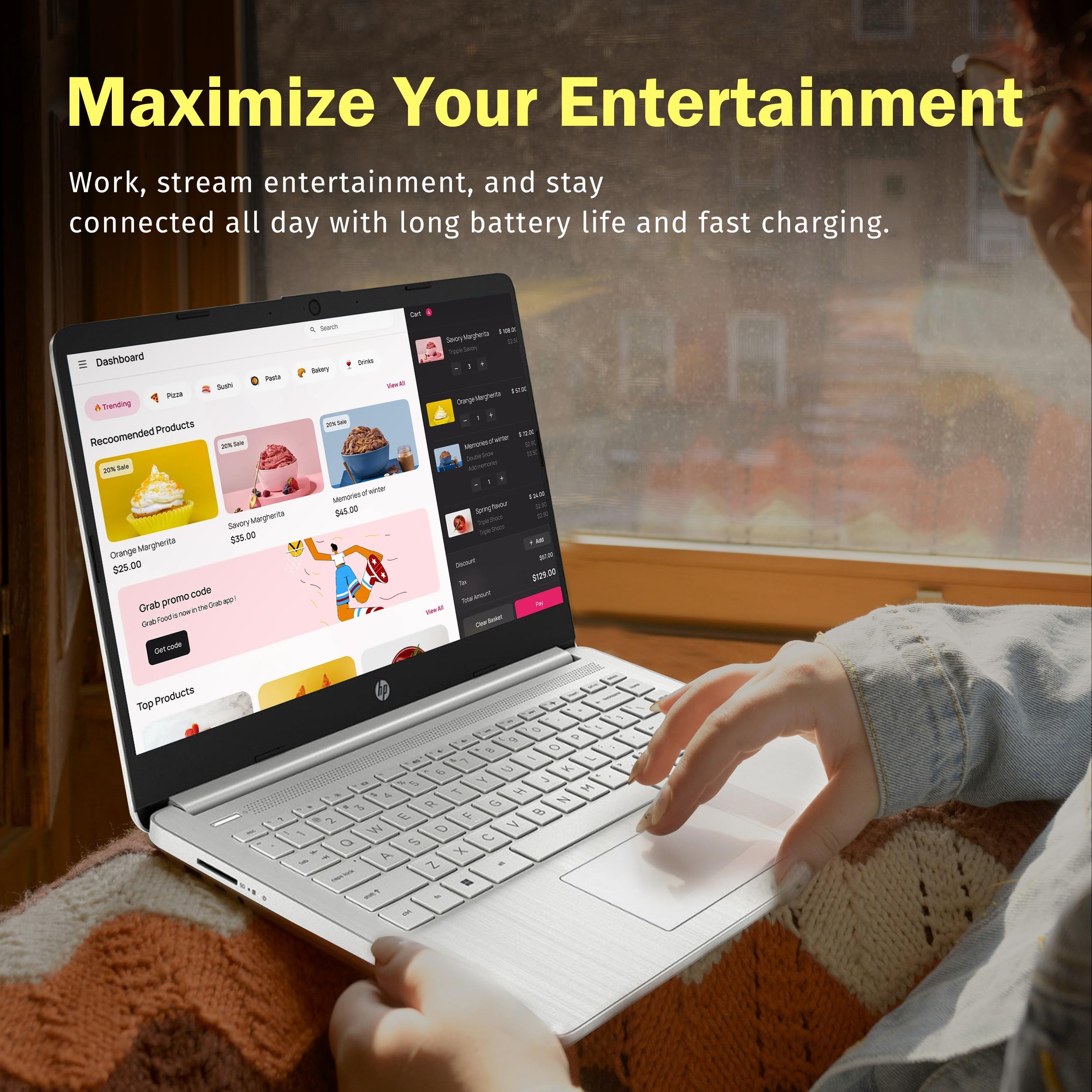 Amazon.co.jp: HP Stream 14インチ新学期ノートパソコン、Intel